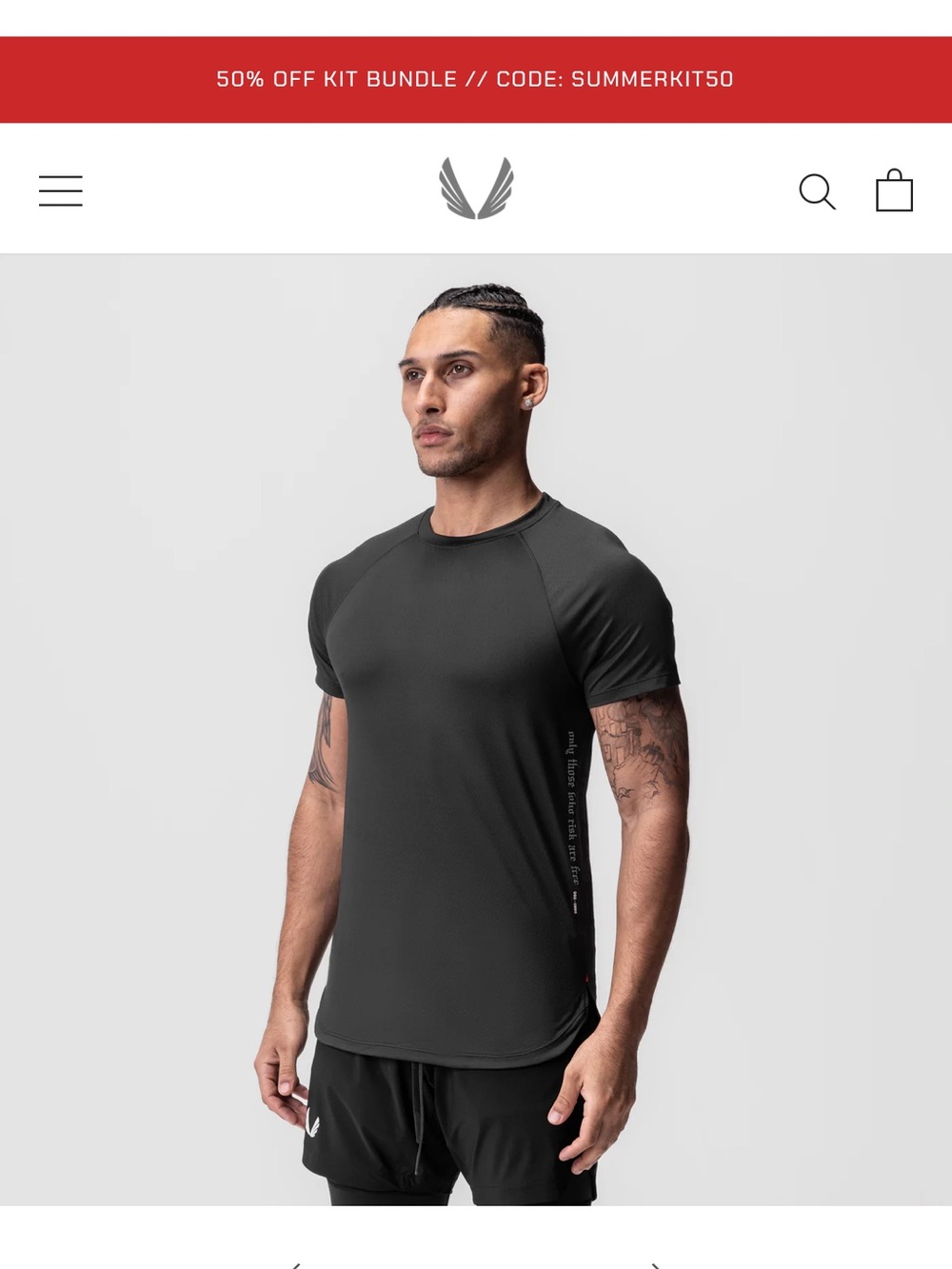 DSG-0660
AEROSILVER® ESTABLISHED TEE
BLACK "OTWR"